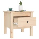 Tables d'appoint 2 pcs 40x40x39 cm Bois massif de pin – Image 5