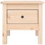 Tables d'appoint 2 pcs 40x40x39 cm Bois massif de pin – Image 6
