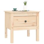 Table d'appoint 50x50x49 cm Bois massif de pin – Image 2