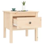 Table d'appoint 50x50x49 cm Bois massif de pin – Image 3