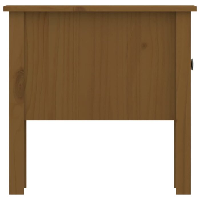 Tables d'appoint 2pcs Marron miel 50x50x49cm Bois massif de pin – Image 8