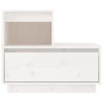Tables de chevet 2 pcs Blanc 60x34x51 cm Bois de pin solide – Image 2