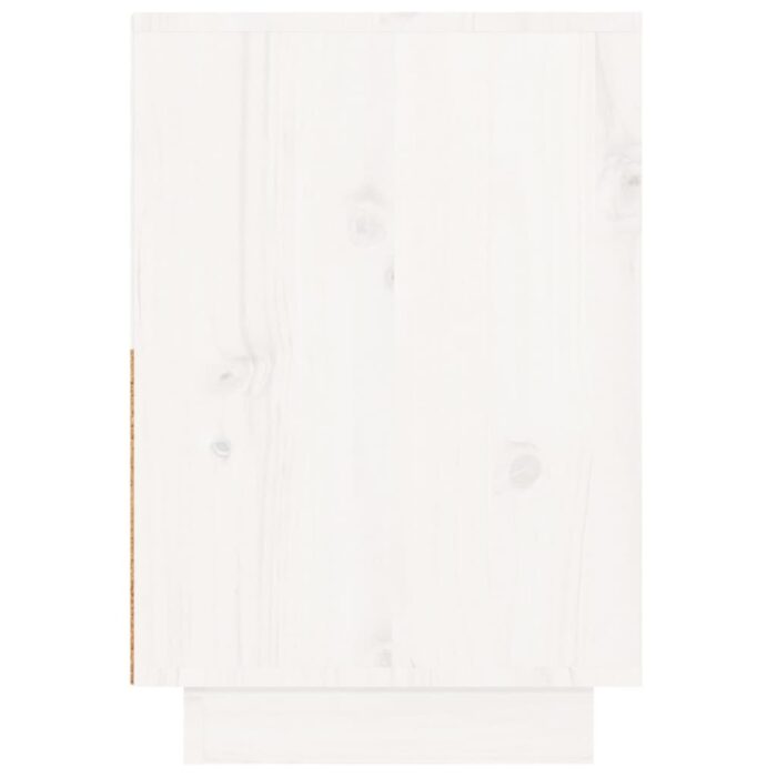 Tables de chevet 2 pcs Blanc 60x34x51 cm Bois de pin solide – Image 3