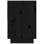 Tables de chevet 2 pcs Noir 60x34x51 cm Bois de pin solide – Image 3