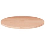 Dessus de table rond Ø50x1,5 cm Bois de chêne massif non traité