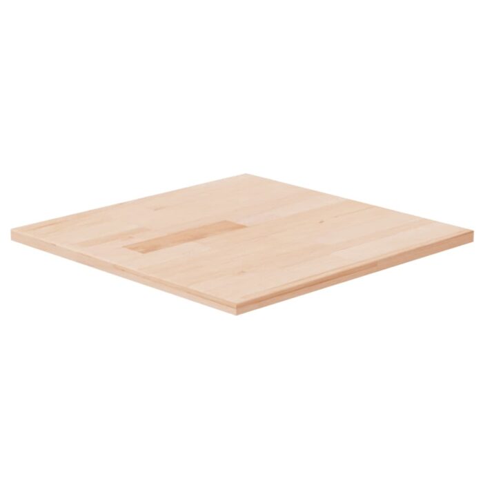 Dessus de table carré 40x40x1,5 cm Bois chêne massif non traité – Image 1