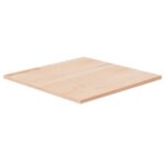 Dessus de table carré 50x50x1,5 cm Bois chêne massif non traité