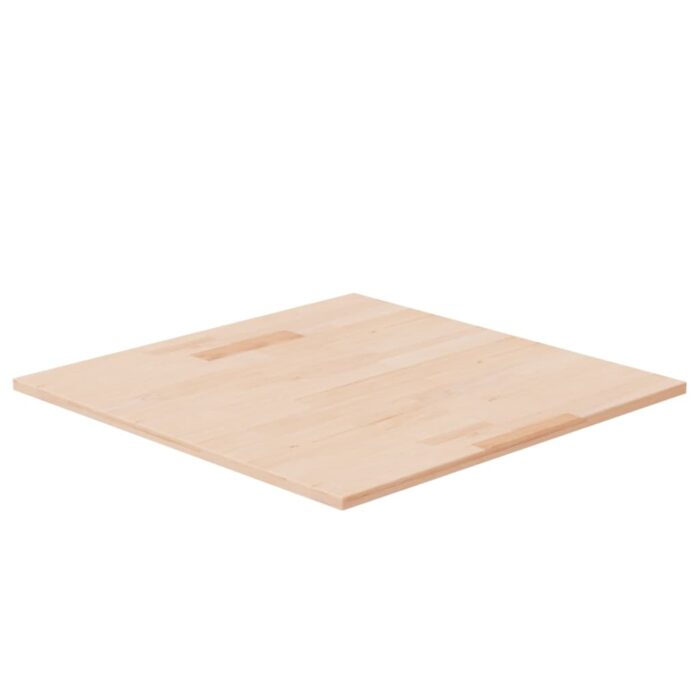 Dessus de table carré 60x60x1,5 cm Bois chêne massif non traité – Image 1