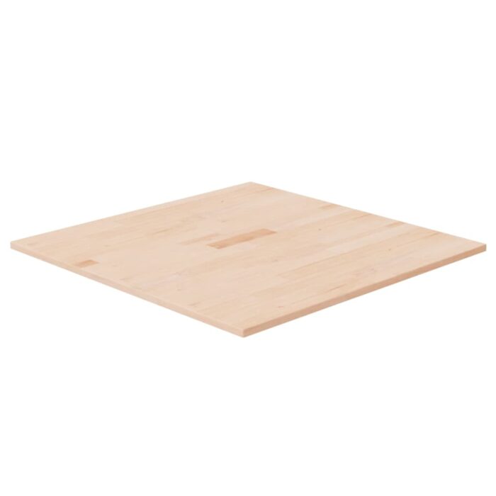 Dessus de table carré 70x70x1,5 cm Bois chêne massif non traité – Image 1