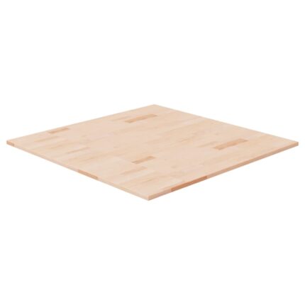 Dessus de table carré 80x80x1,5 cm Bois chêne massif non traité