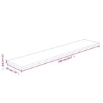 Panneau d'étagère 100x20x1,5 cm Bois de chêne massif non traité – Image 3