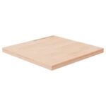 Dessus de table carré 40x40x2,5 cm Bois chêne massif non traité