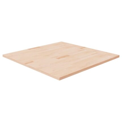 Dessus de table carré 90x90x2,5 cm Bois chêne massif non traité