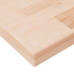 Panneau d'étagère 80x20x2,5 cm Bois de chêne massif non traité – Image 2