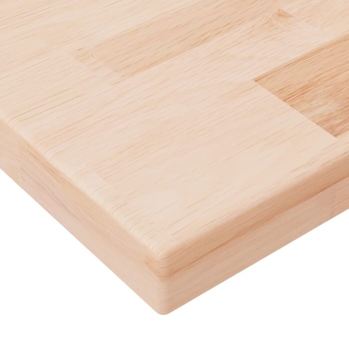 Panneau d'étagère 80x20x2,5 cm Bois de chêne massif non traité – Image 2