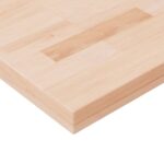 Dessus de table carré 40x40x4 cm Bois chêne massif non traité – Image 2