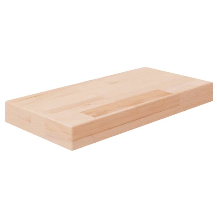 Panneau d'étagère 40x20x4 cm Bois de chêne massif non traité – Image 1