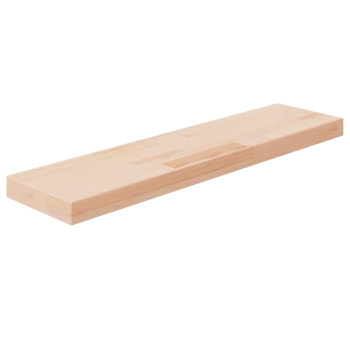 Panneau d'étagère 80x20x4 cm Bois de chêne massif non traité – Image 1