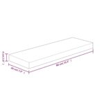 Panneau d'étagère 80x20x4 cm Bois de chêne massif non traité – Image 3