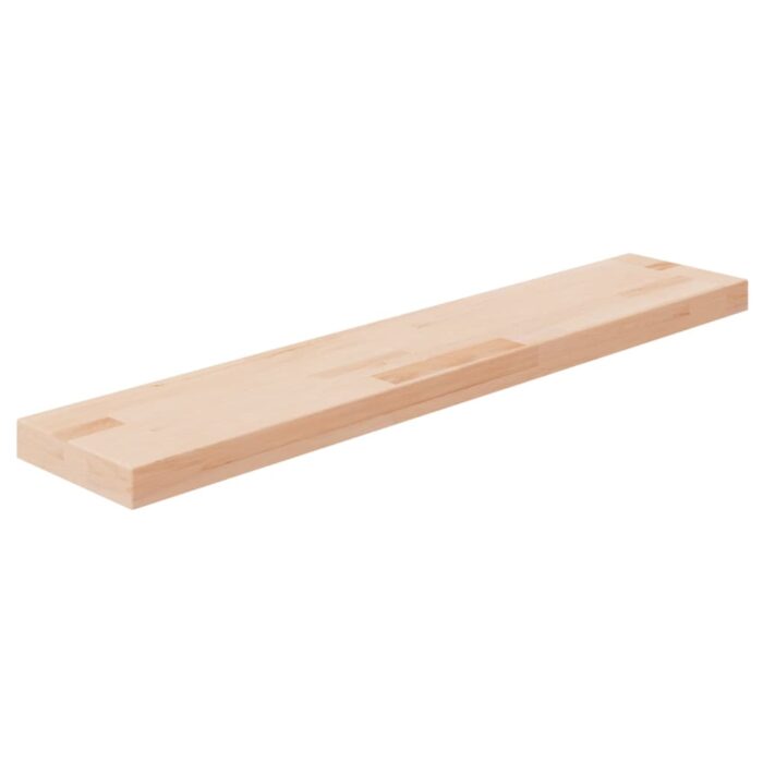 Panneau d'étagère 100x20x4 cm Bois de chêne massif non traité – Image 1