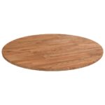 Dessus de table rond Marron clair Ø40x1,5 cm Bois chêne traité