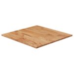 Dessus de table carré Marron clair50x50x1,5cm Bois chêne traité
