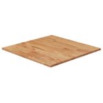 Dessus de table carré Marron clair60x60x1,5cm Bois chêne traité