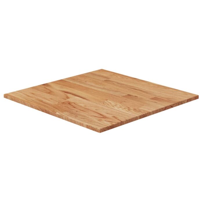 Dessus de table carré Marron clair60x60x1,5cm Bois chêne traité – Image 1