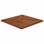 Dessus de table carré Marron foncé40x40x1,5cm Bois chêne traité