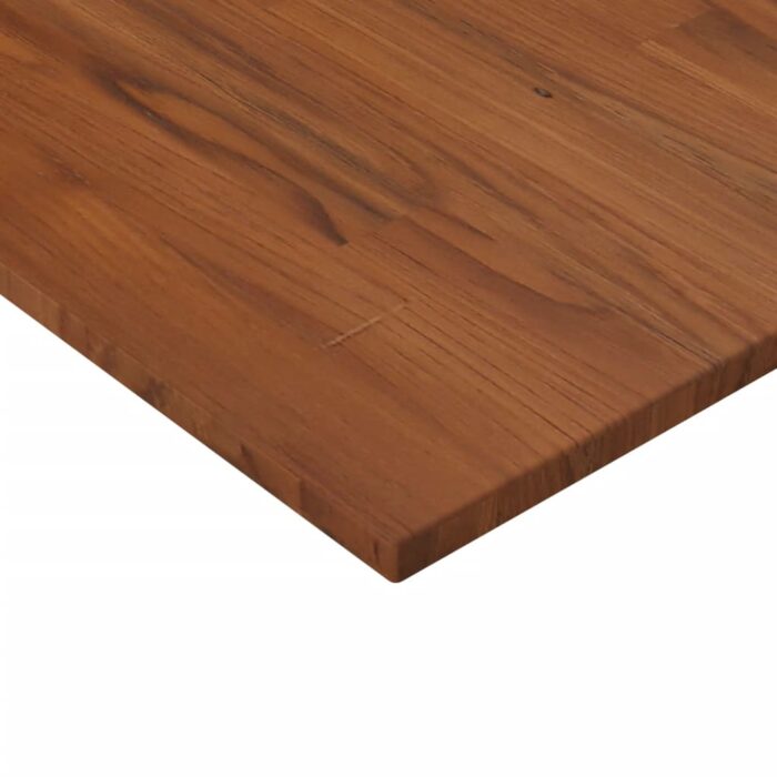 Dessus de table carré Marron foncé40x40x1,5cm Bois chêne traité – Image 2