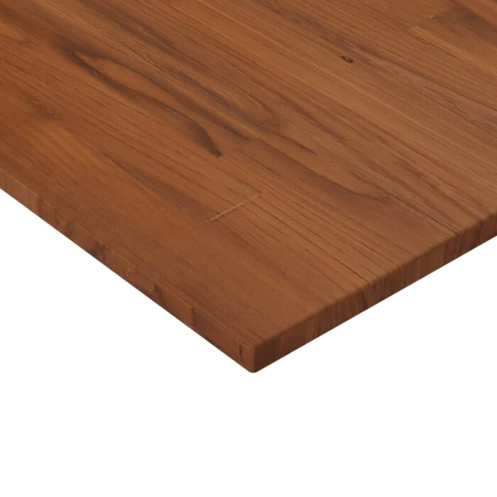 Dessus de table carré Marron foncé60x60x1,5cm Bois chêne traité – Image 2