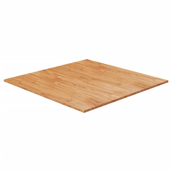 Dessus de table carré Marron clair90x90x2,5cm Bois chêne traité – Image 1