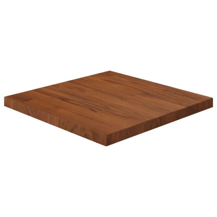 Dessus de table carré Marron foncé40x40x2,5cm Bois chêne traité – Image 1