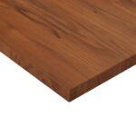 Dessus de table carré Marron foncé40x40x2,5cm Bois chêne traité – Image 2