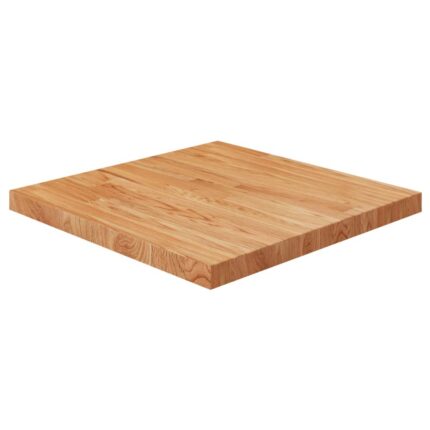 Dessus de table carré Marron clair 60x60x4cm Bois chêne traité