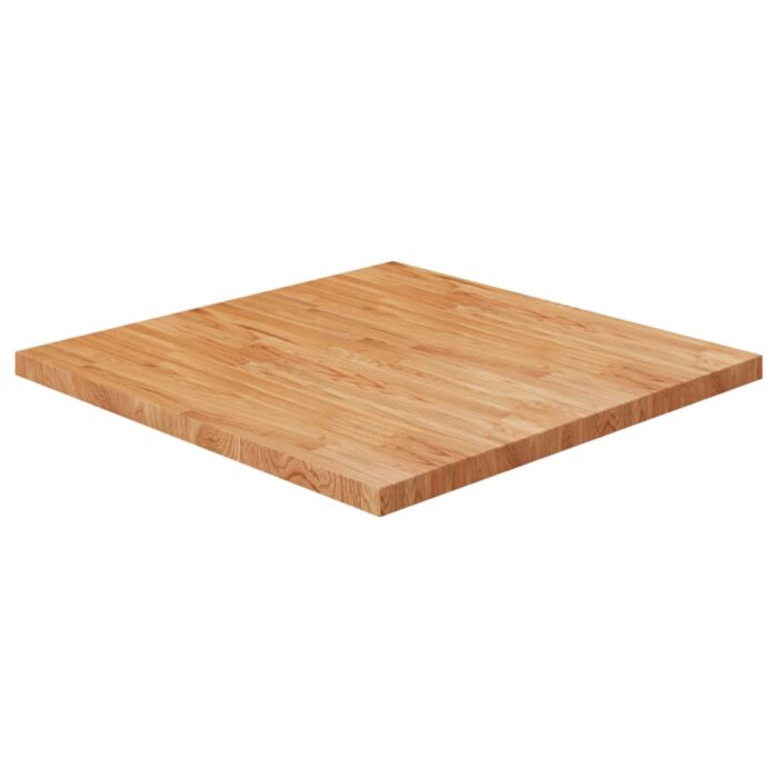Dessus de table carré Marron clair 90x90x4cm Bois chêne traité – Image 1