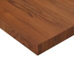 Dessus de table carré Marron foncé 40x40x4 cm Bois chêne traité – Image 2