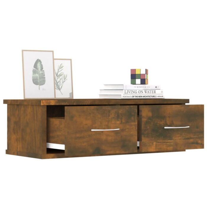 Armoire murale Chêne fumé 60x26x18,5 cm Bois d'ingénierie – Image 5