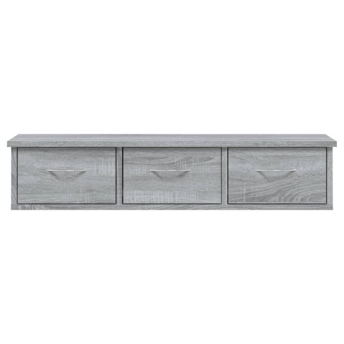 Armoire murale Sonoma gris 88x26x18,5 cm Bois d'ingénierie – Image 3