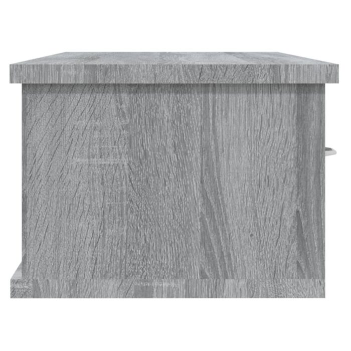 Armoire murale Sonoma gris 88x26x18,5 cm Bois d'ingénierie – Image 4