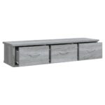 Armoire murale Sonoma gris 88x26x18,5 cm Bois d'ingénierie – Image 5