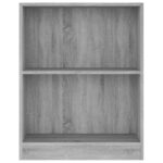 Bibliothèque Sonoma gris 60x24x76 cm Bois d'ingénierie – Image 2