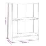 Bibliothèque Sonoma gris 60x24x76 cm Bois d'ingénierie – Image 4