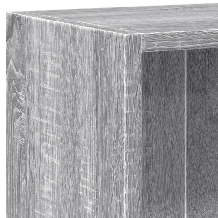Bibliothèque Sonoma gris 60x24x76 cm Bois d'ingénierie – Image 6
