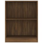 Bibliothèque Chêne marron 60x24x76 cm Bois d'ingénierie – Image 2