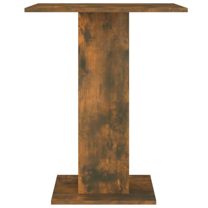 Table de bistro Chêne fumé 60x60x75 cm Bois d'ingénierie – Image 3