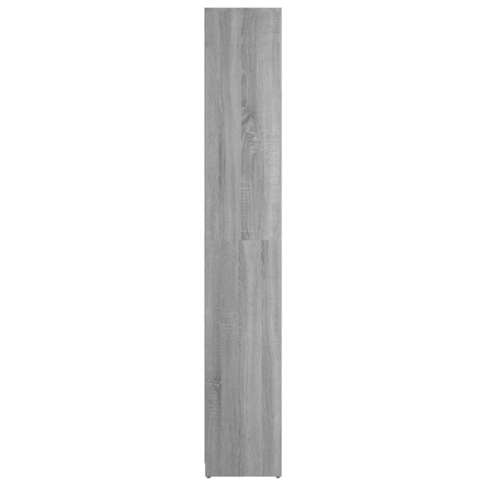 Armoire de bain Sonoma gris 30x30x183,5 cm Bois d'ingénierie – Image 5