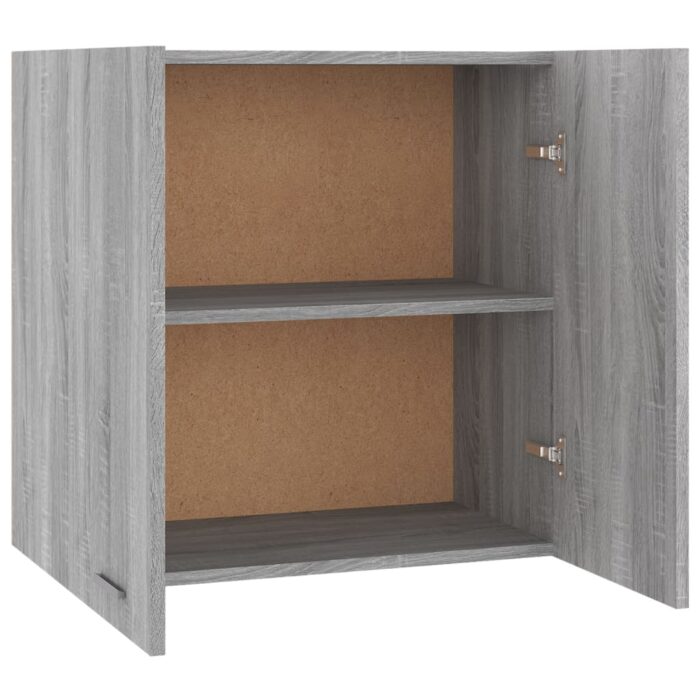 Armoire suspendue Sonoma gris 60x31x60 cm Bois d'ingénierie – Image 4