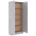 Bibliothèque Sonoma gris 82,5x30,5x185,5 cm Bois d'ingénierie – Image 4