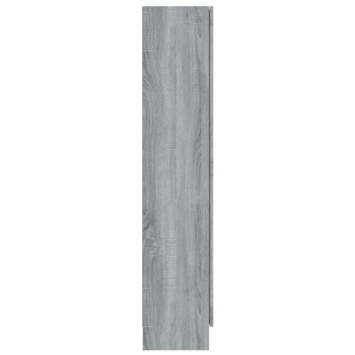 Armoire à vitrine Sonoma gris 82,5x30,5x150cm Bois d'ingénierie – Image 2
